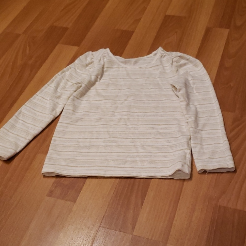 Gold and white long sleeve